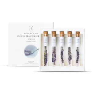 Korean Mint Flower Tea Stick Gift Set (5 Sticks) - Handcrafted by KKOKDAM