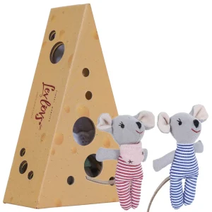 Baby Mice in Cheese Box by LEVLOVS