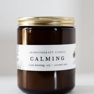 Calming Aromatherapy Candle — Lavender, Frankincense & Cedarwood