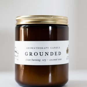 Grounded Aromatherapy Candle — Sandalwood, Cedarwood & Vetiver