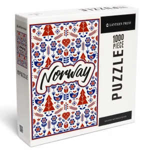 Lantern Press 1000 Piece Puzzle - Norway Bird & Tree Pattern