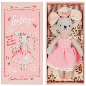 Mouse Lili in a Box with Bedding (Summer Gift) by LEVLOVS