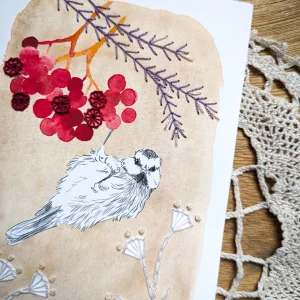Acrobat Embroidery Card Kit - Rue de Pleine Lune